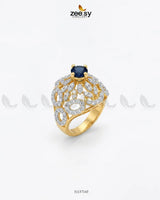 Dahlia Gemstone Zircon Ring