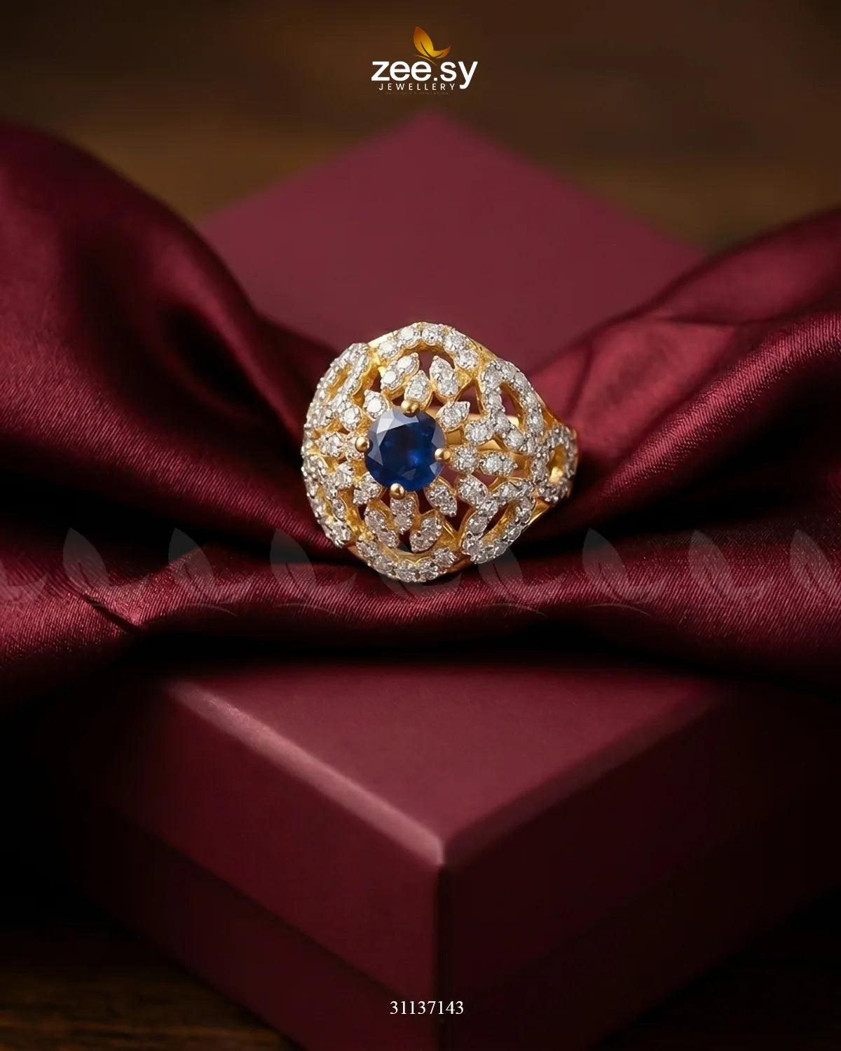 Dahlia Gemstone Zircon Ring