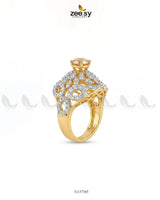 Dahlia Gemstone Zircon Ring