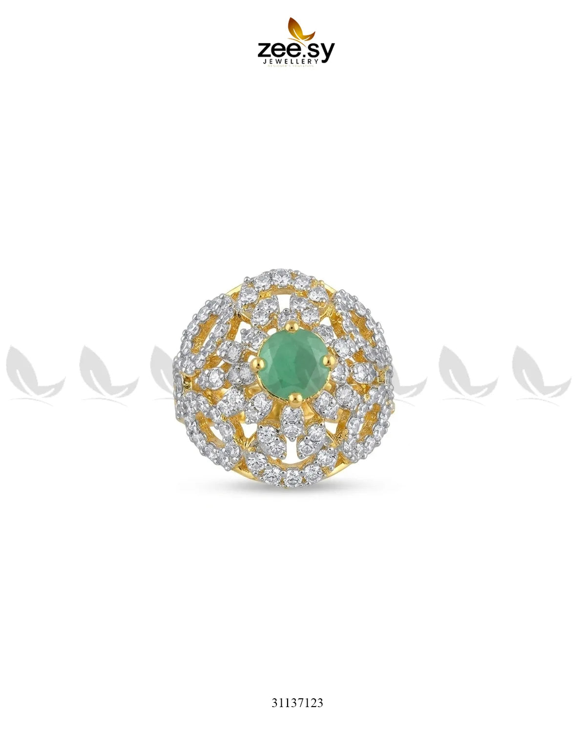 Dahlia Gemstone Zircon Ring