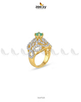 Dahlia Gemstone Zircon Ring