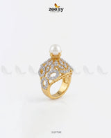 Dahlia Gemstone Zircon Ring