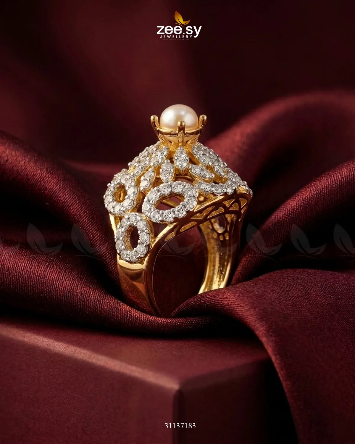 Dahlia Gemstone Zircon Ring