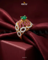 Dahlia Gemstone Zircon Ring