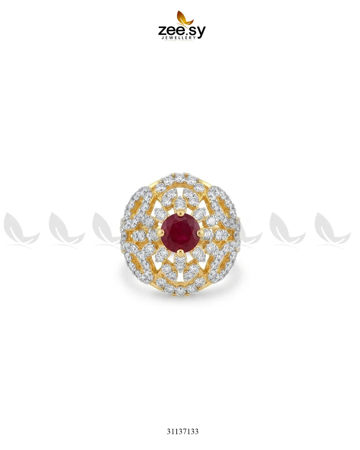 Dahlia Gemstone Zircon Ring