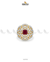 Dahlia Gemstone Zircon Ring