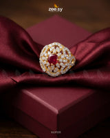Dahlia Gemstone Zircon Ring