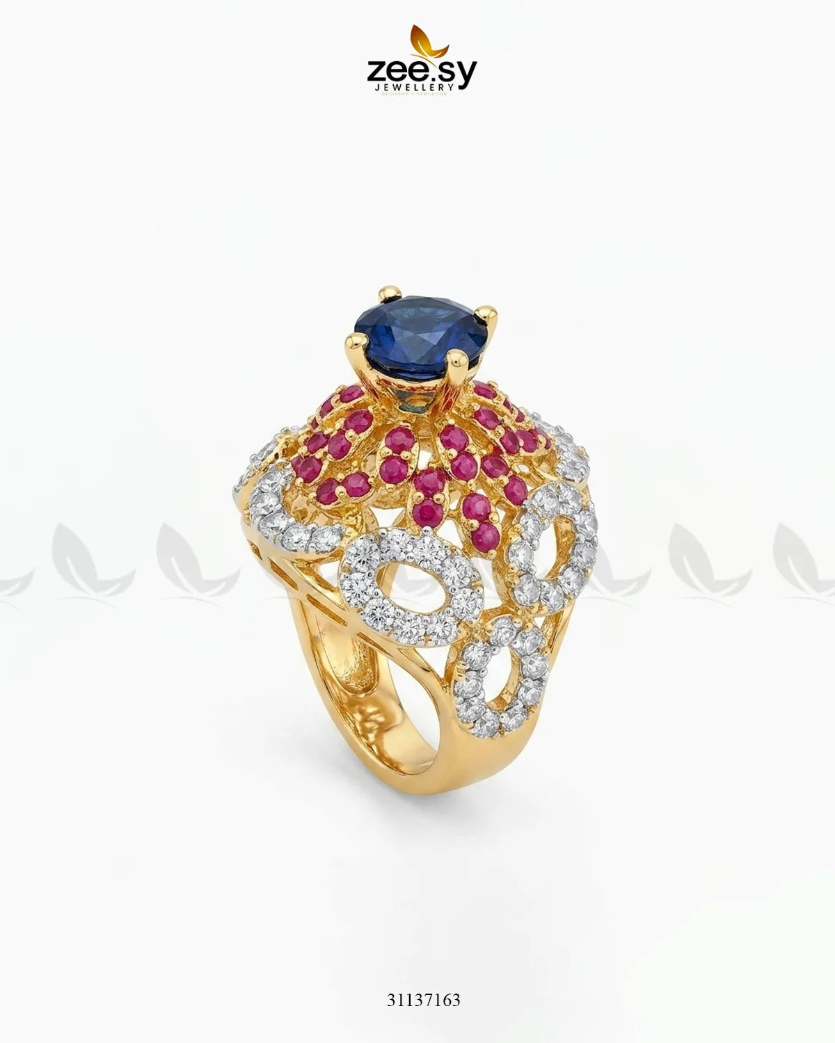 Dahlia Gemstone Zircon Ring