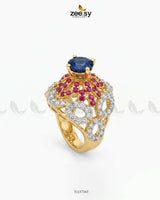Dahlia Gemstone Zircon Ring
