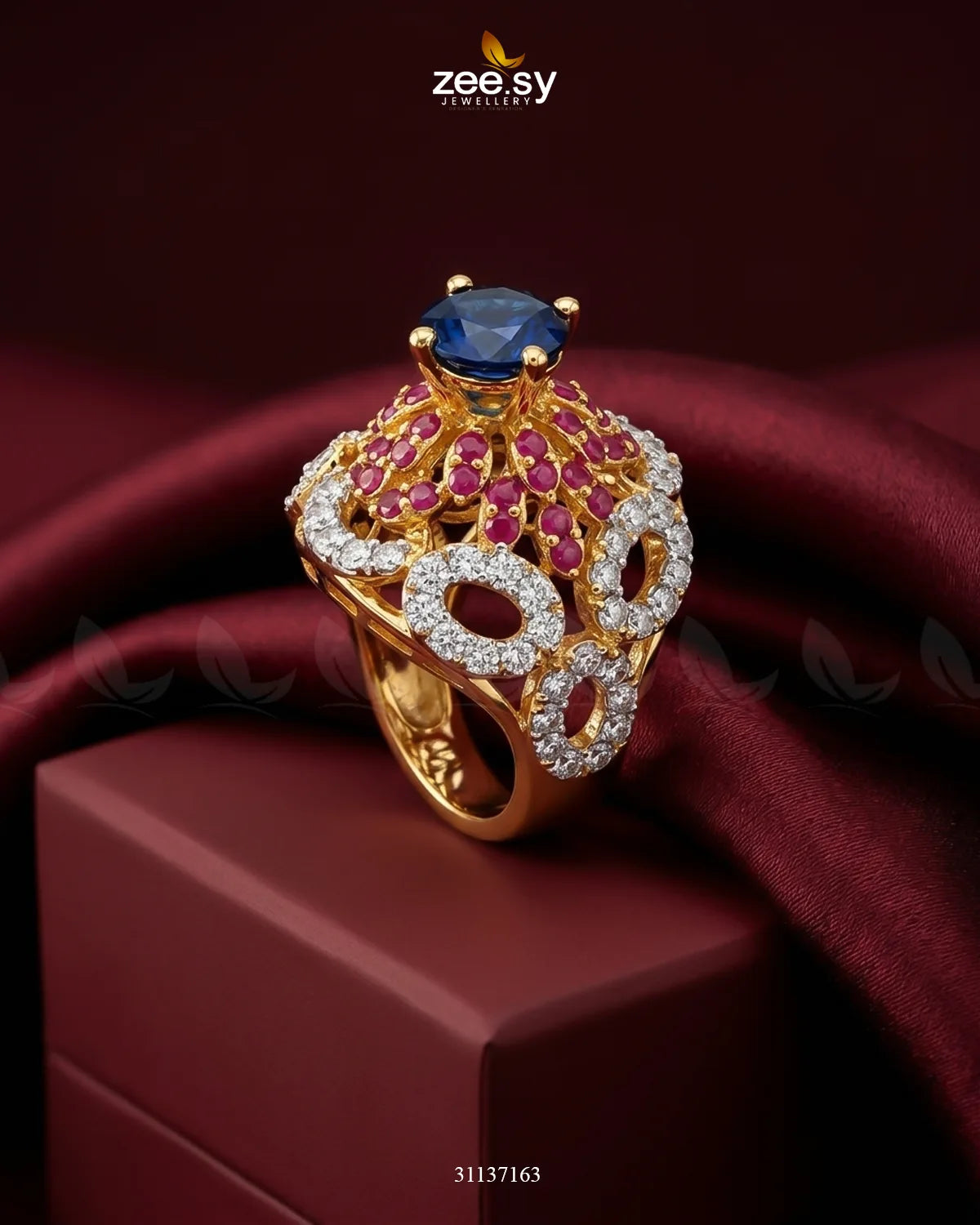 Dahlia Gemstone Zircon Ring