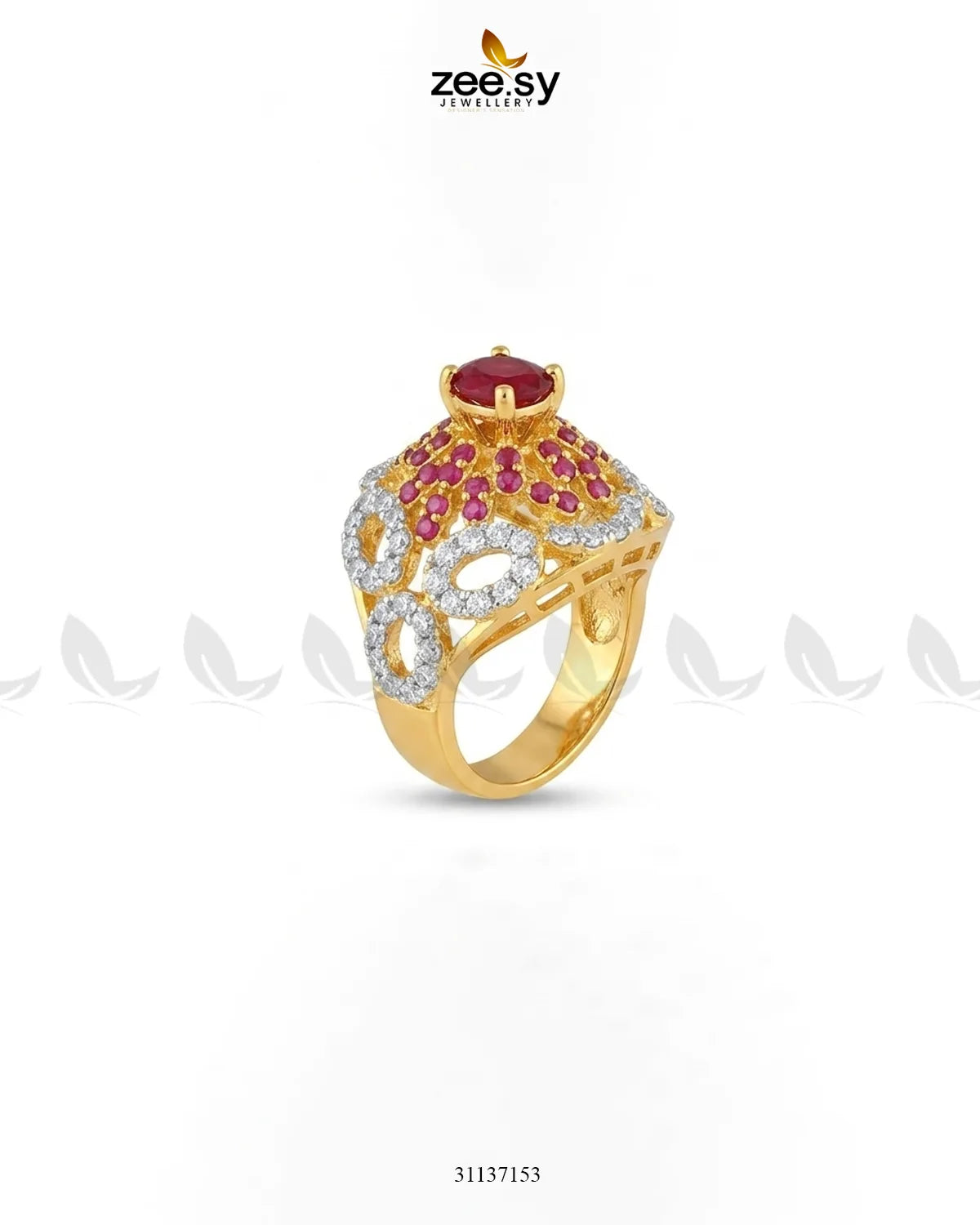 Dahlia Gemstone Zircon Ring