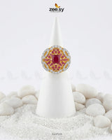 Dahlia Gemstone Zircon Ring