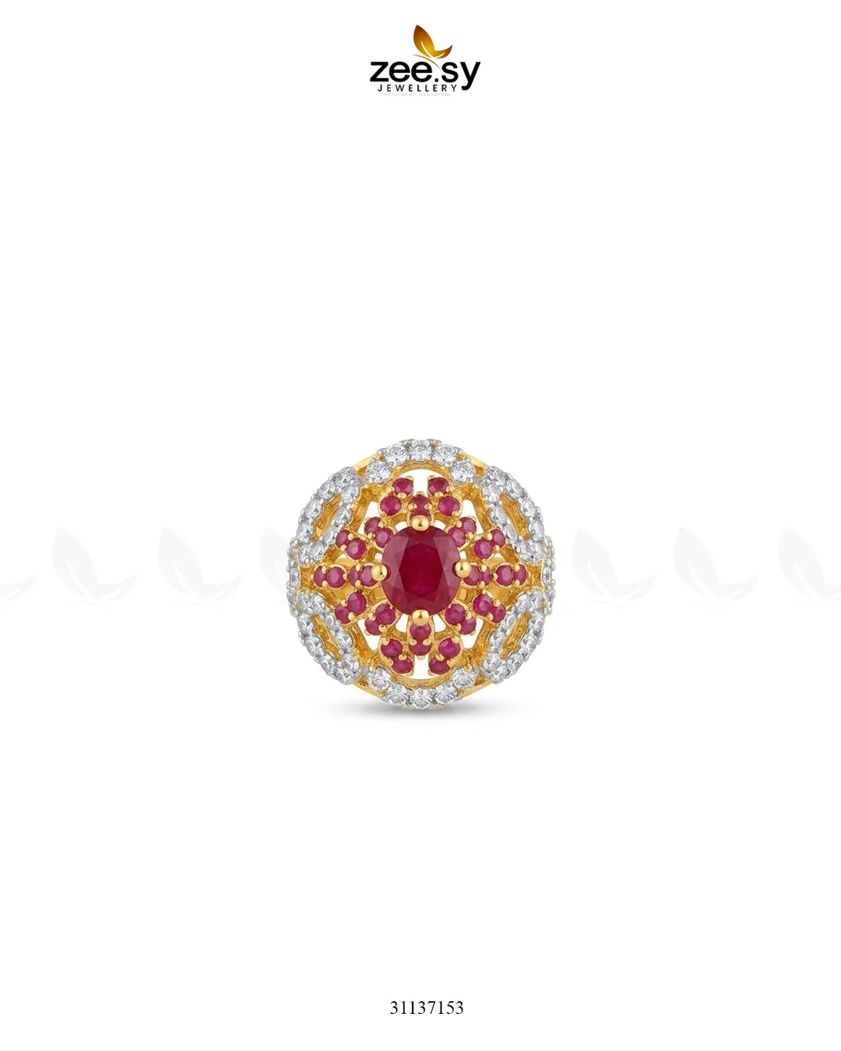 Dahlia Gemstone Zircon Ring