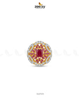 Dahlia Gemstone Zircon Ring