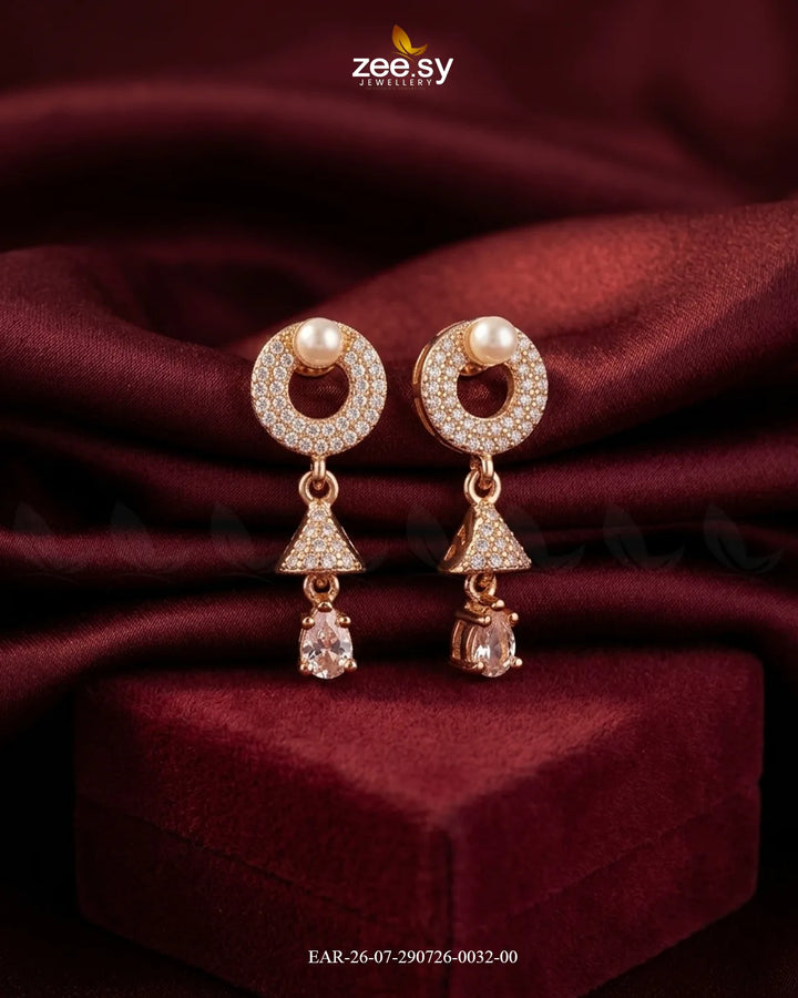 Dainty Bell Teardrop Earrings Golden Earrings - Zeesy Jewellery Pakistan | Premium Artificial & Imitation Jewellery