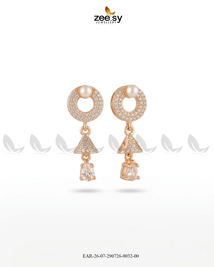 Dainty Bell Teardrop Earrings Earrings - Zeesy Jewellery Pakistan | Premium Artificial & Imitation Jewellery