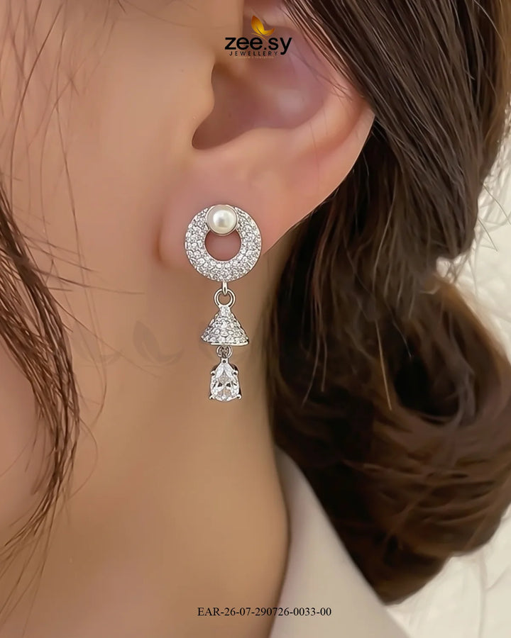 Dainty Bell Teardrop Earrings Earrings - Zeesy Jewellery Pakistan | Premium Artificial & Imitation Jewellery