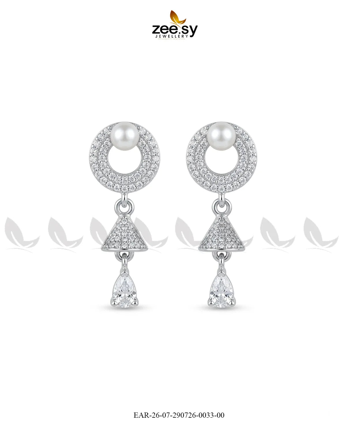 Dainty Bell Teardrop Earrings Earrings - Zeesy Jewellery Pakistan | Premium Artificial & Imitation Jewellery