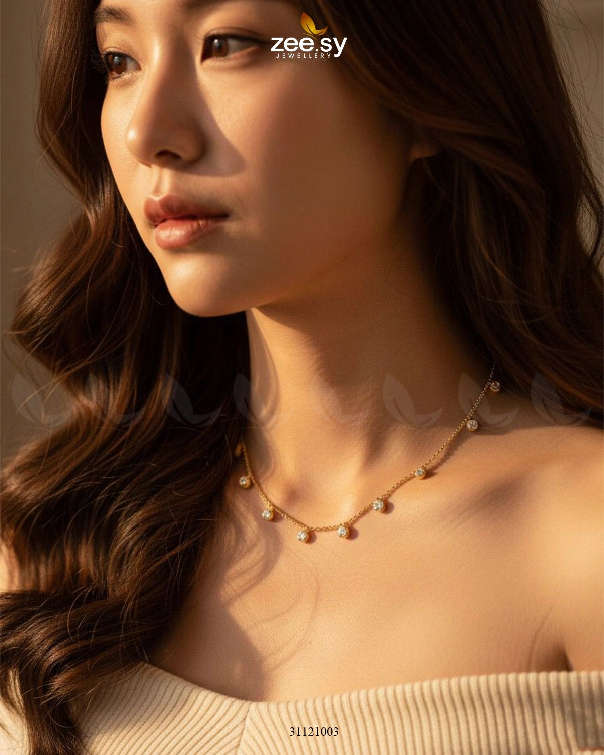 Dainty Crystal Dangle Chain - Zeesy Jewellery