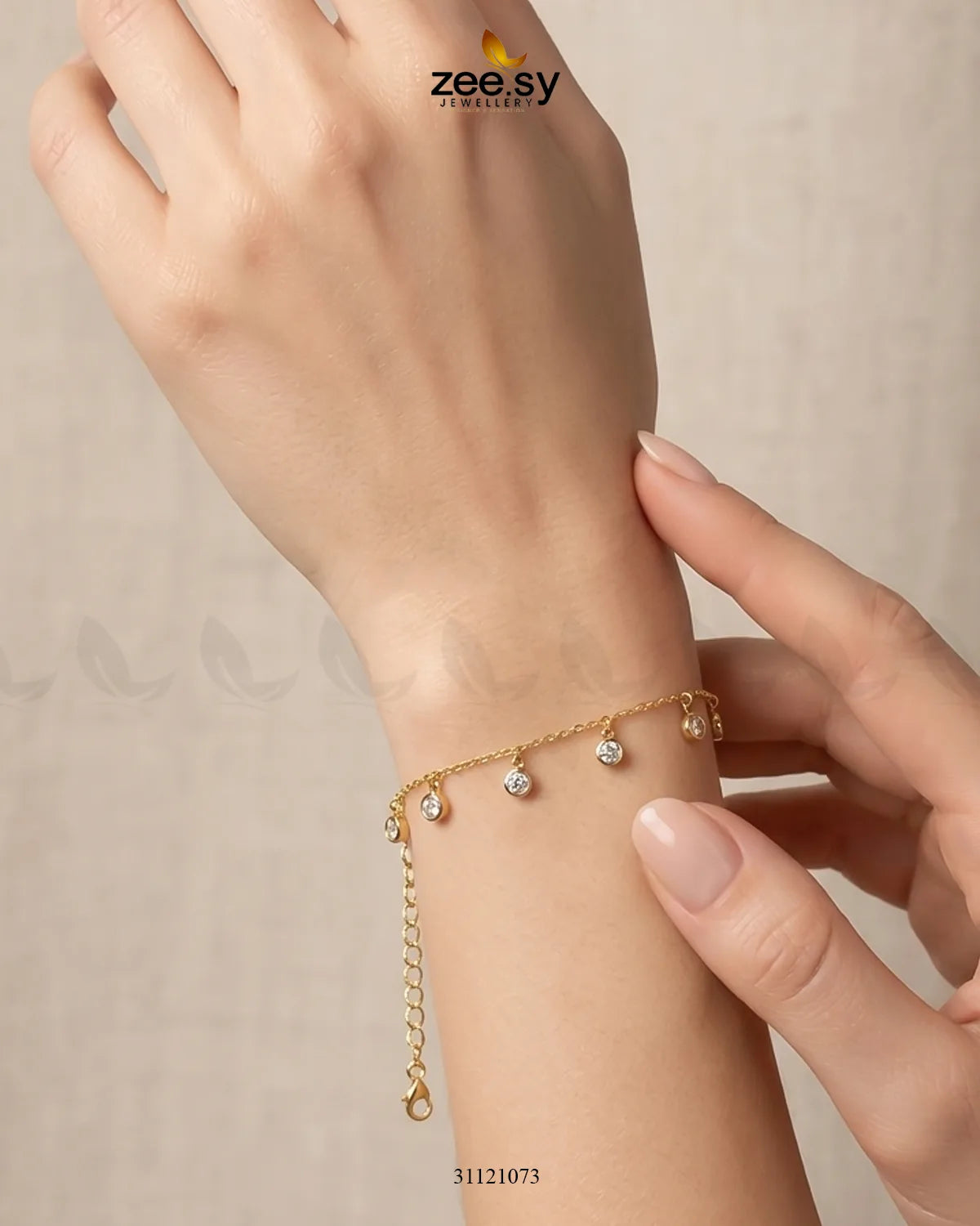 Dainty Drop Dangle Bracelet Bracelet - Zeesy Jewellery Pakistan | Premium Artificial & Imitation Jewellery