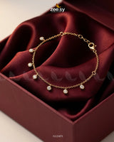 Dainty Drop Dangle Bracelet Bracelet - Zeesy Jewellery Pakistan | Premium Artificial & Imitation Jewellery