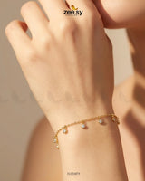 Dainty Drop Dangle Bracelet Bracelet - Zeesy Jewellery Pakistan | Premium Artificial & Imitation Jewellery