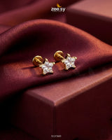Dainty Star Crystal Stud Earrings