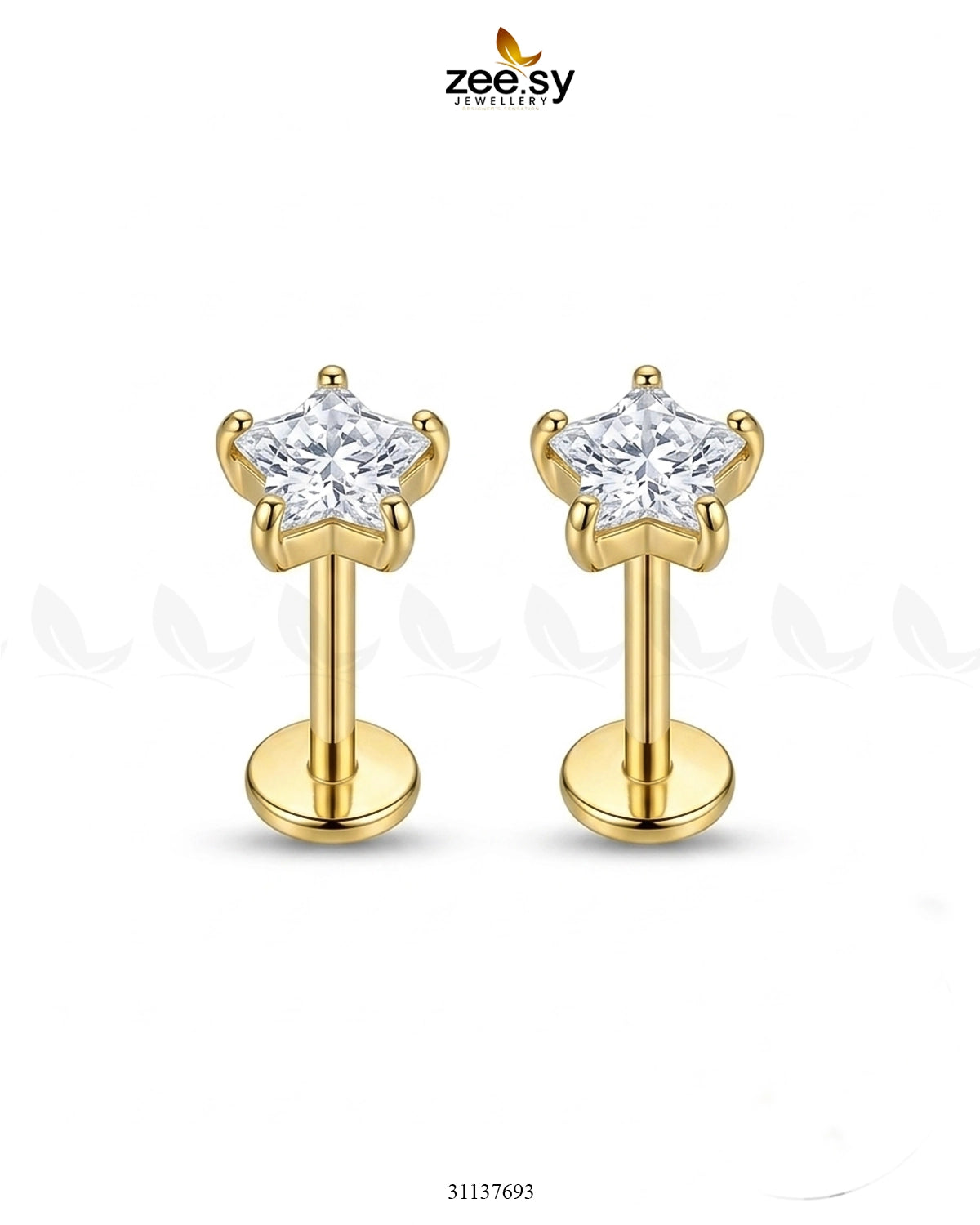 Dainty Star Crystal Stud Earrings Earrings - Zeesy Jewellery Pakistan | Premium Artificial & Imitation Jewellery