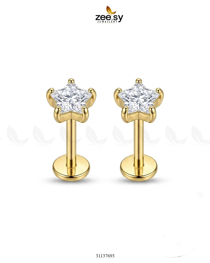 Dainty Star Crystal Stud Earrings Earrings - Zeesy Jewellery Pakistan | Premium Artificial & Imitation Jewellery