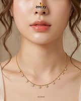 Dainty Tiny Dangle Chain chains - Zeesy Jewellery Pakistan | Premium Artificial & Imitation Jewellery