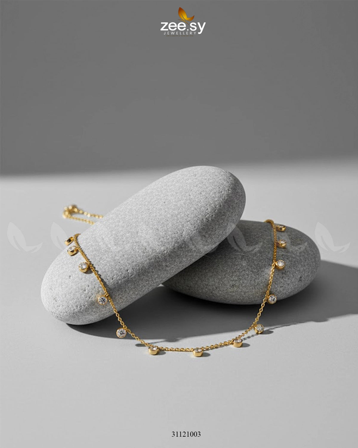 Dainty Crystal Dangle Chain - Zeesy Jewellery