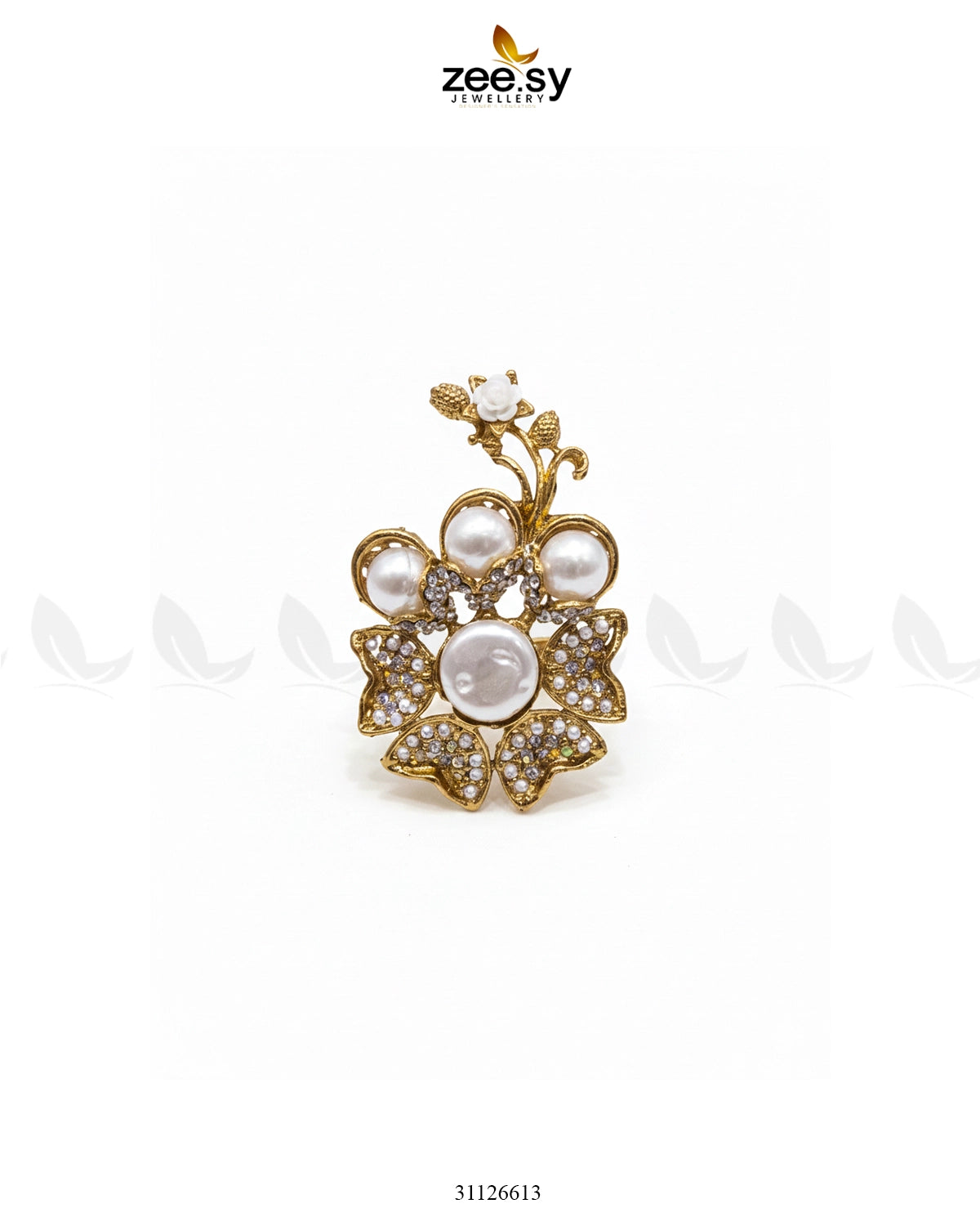 Daisy Floral Mother Pearl Ring - Zeesy Jewellery