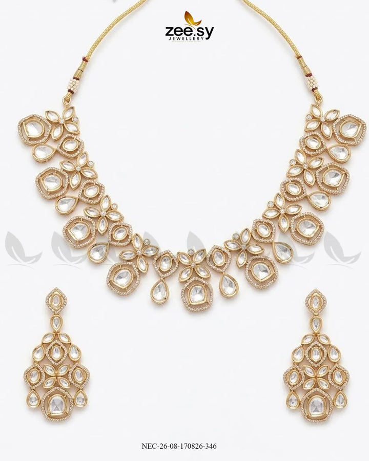 Dawn Crescent Kundan Necklace Set