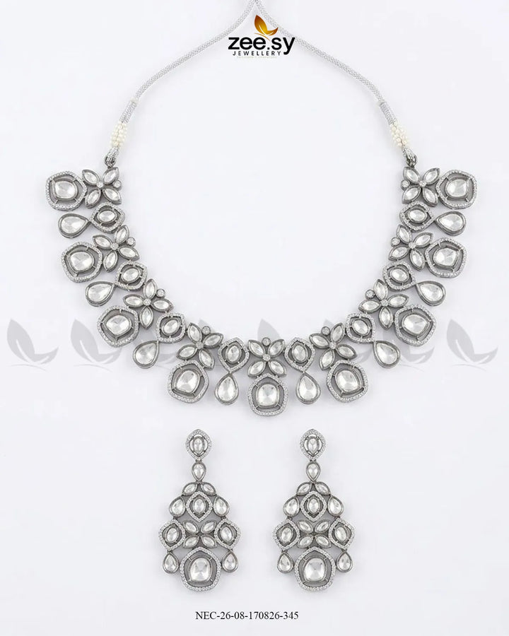Dawn Crescent Kundan Necklace Set