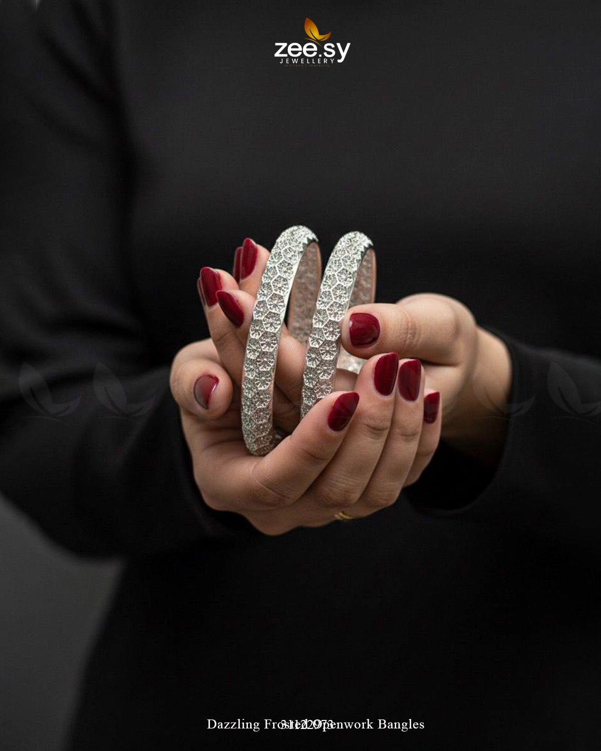 Dazzling Frosted Openwork Bangles - Zeesy Jewellery