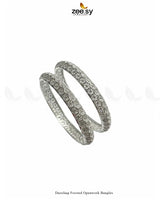 Dazzling Frosted Openwork Bangles - Zeesy Jewellery