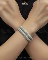 Dazzling Frosted Openwork Bangles - Zeesy Jewellery