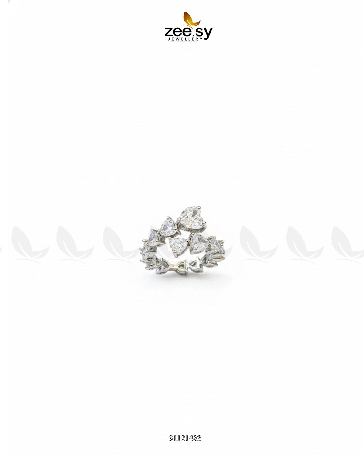 Dazzling Asymmetrical Cluster Ring - Zeesy Jewellery