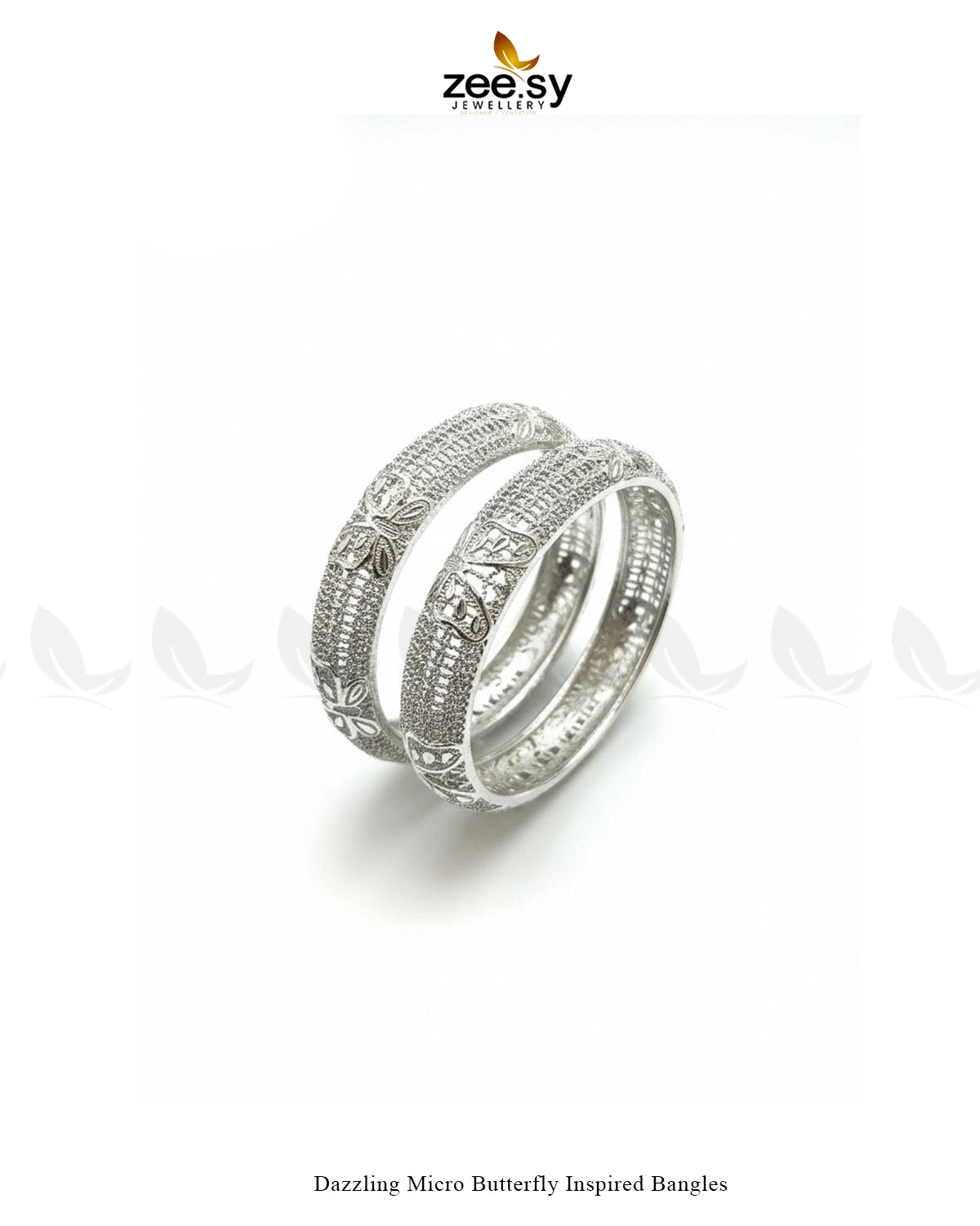 Dazzling Micro Butterfly Inspired Bangles - Zeesy Jewellery