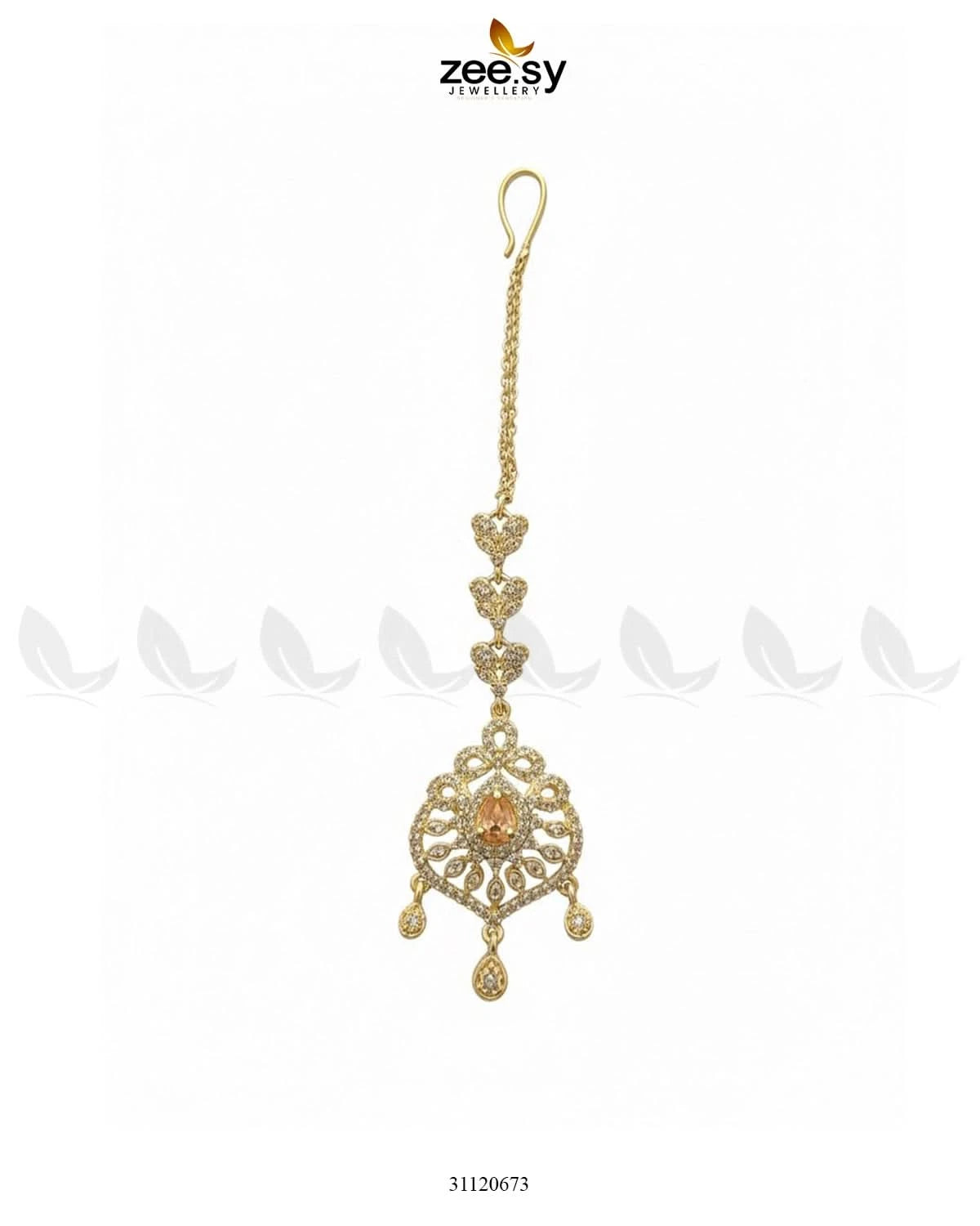 Delicate Heart Charm Bindiya - Zeesy Jewellery