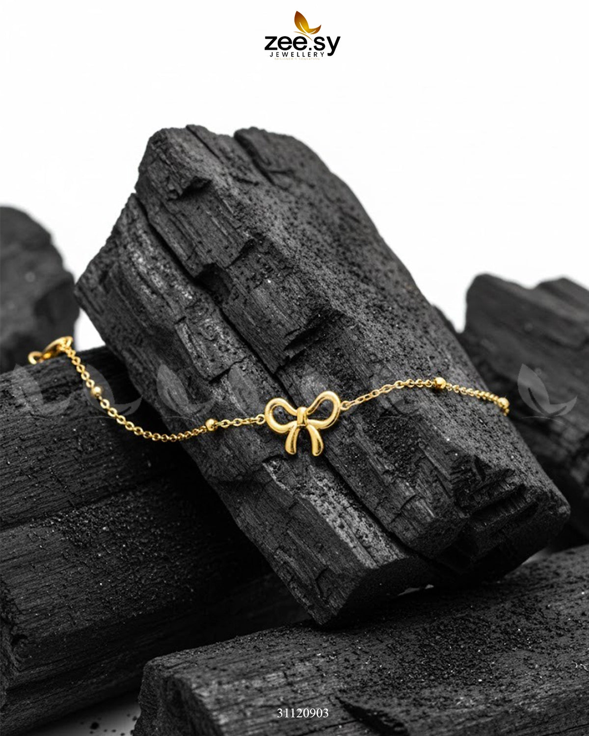 Delicate Ribbon Bow Charm Bracelet - Zeesy Jewellery