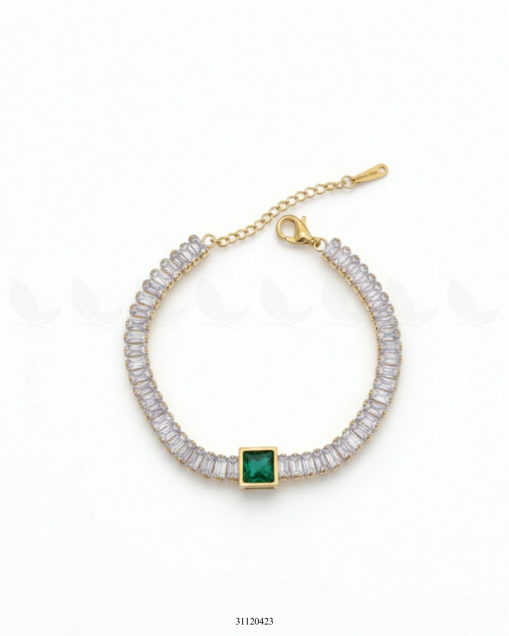 Delicate Solitaire Baguette Bracelet - Zeesy Jewellery