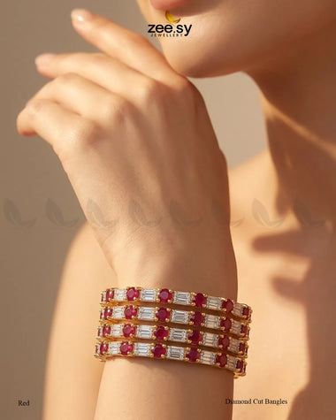 Diamond Cut Bangles Bangles - Zeesy Jewellery Pakistan | Premium Artificial & Imitation Jewellery