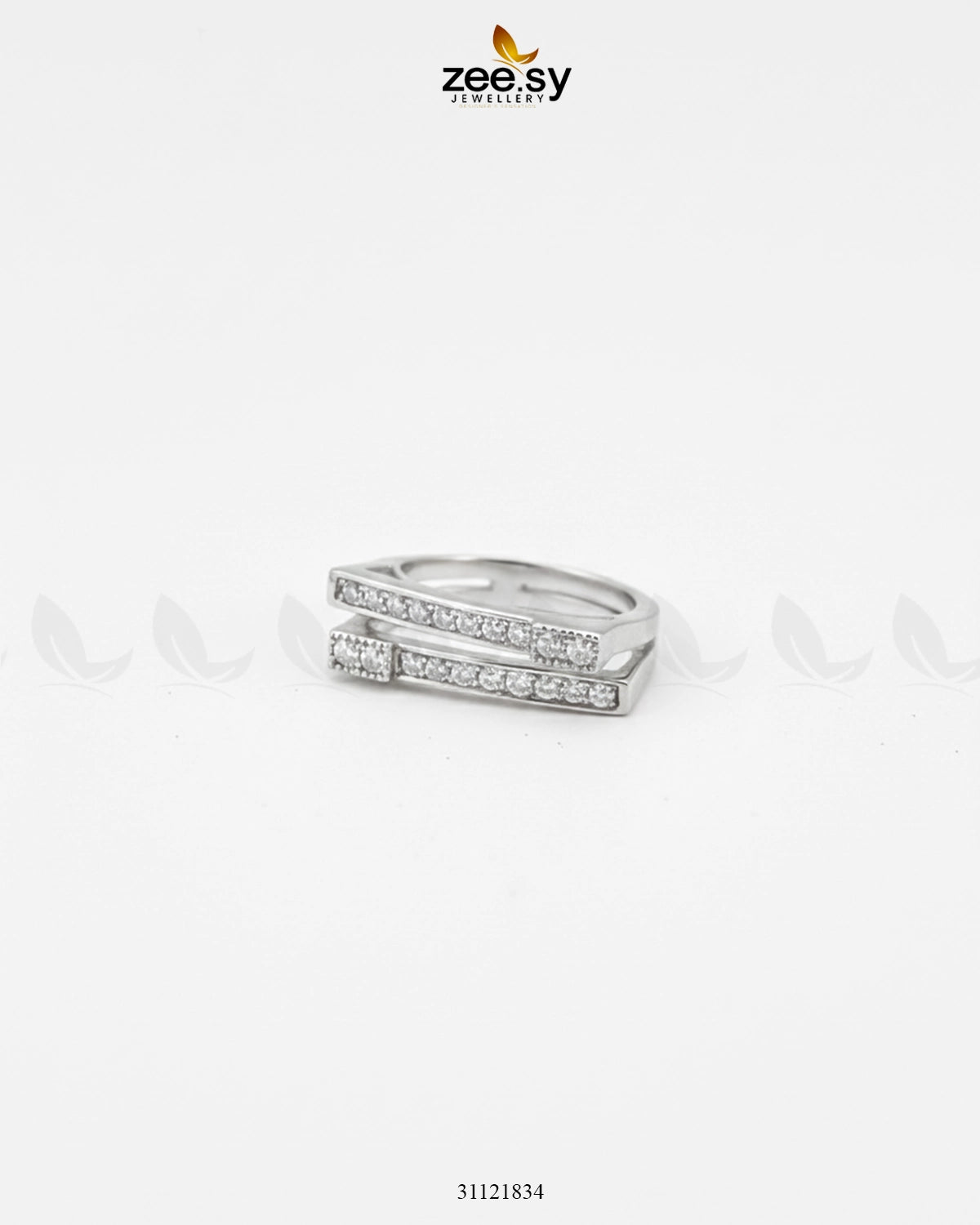 Double Trouble Cluster Pave Ring - Zeesy Jewellery