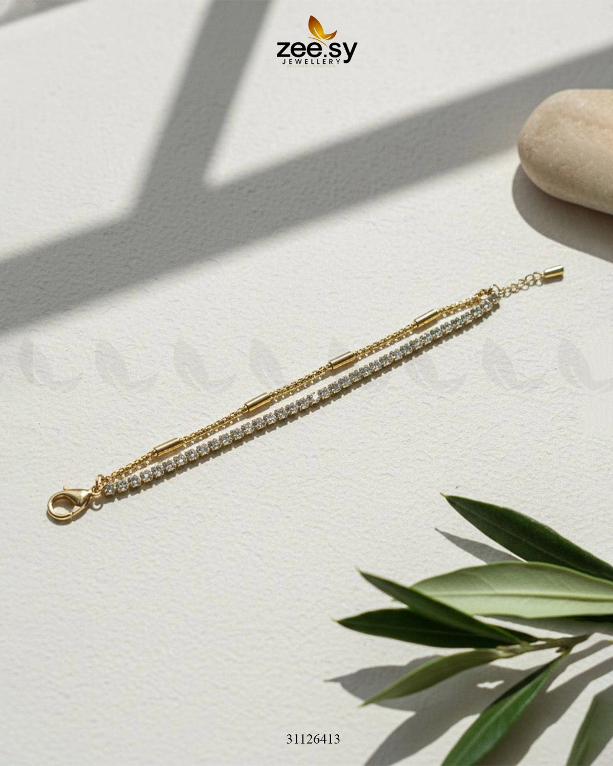 Double Charm Crystal Bracelet - Zeesy Jewellery