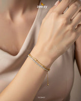 Double Charm Crystal Bracelet - Zeesy Jewellery