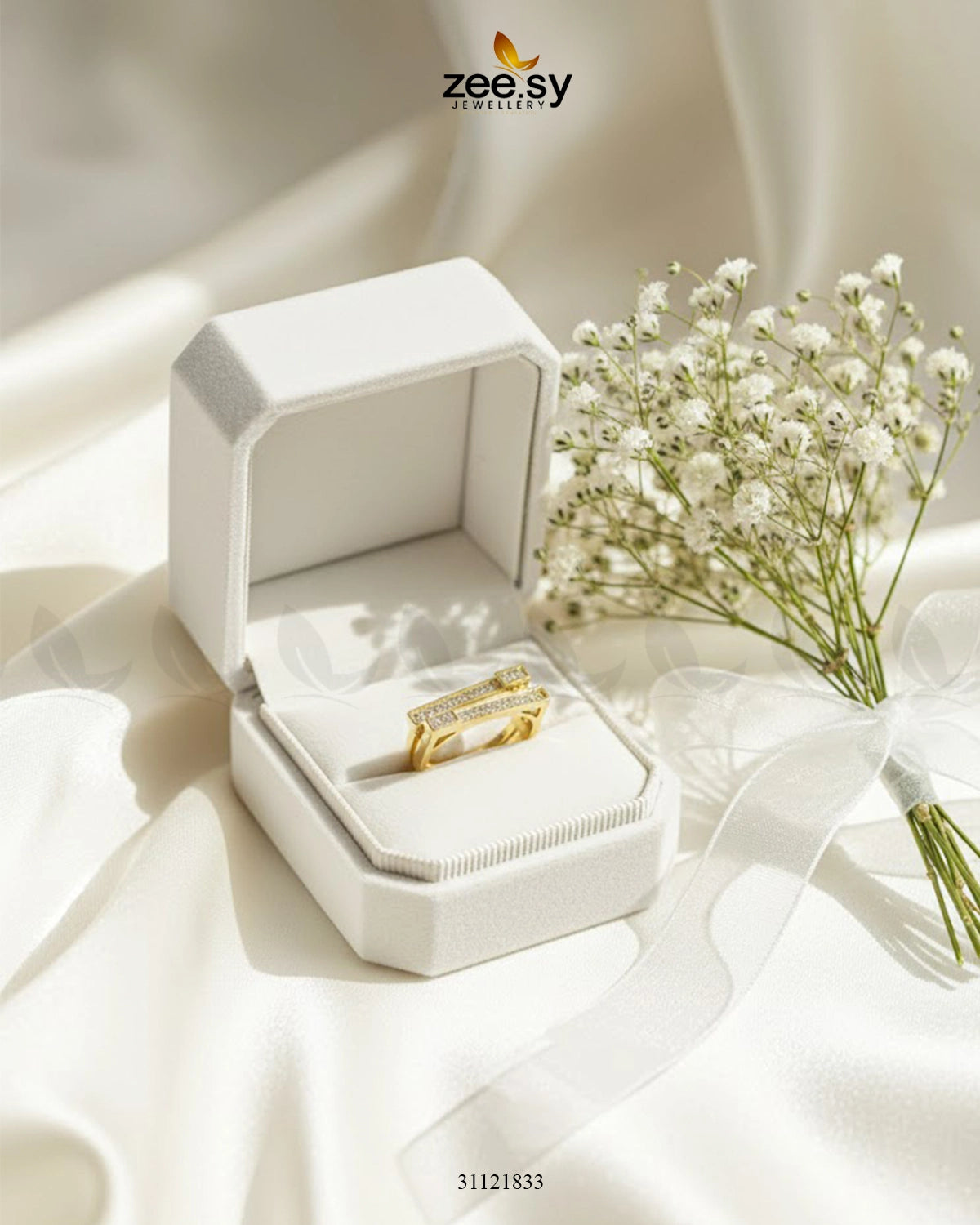 Double Trouble Cluster Pave Ring - Zeesy Jewellery