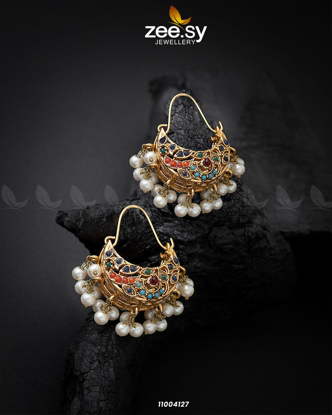 Oxidised Plated Indo Western Jhumki Earring 110376 in Artificial Jewellery  at Rs 215/pair | ऑक्सीडाइज़्ड बालियां in Mumbai | ID: 8194576473