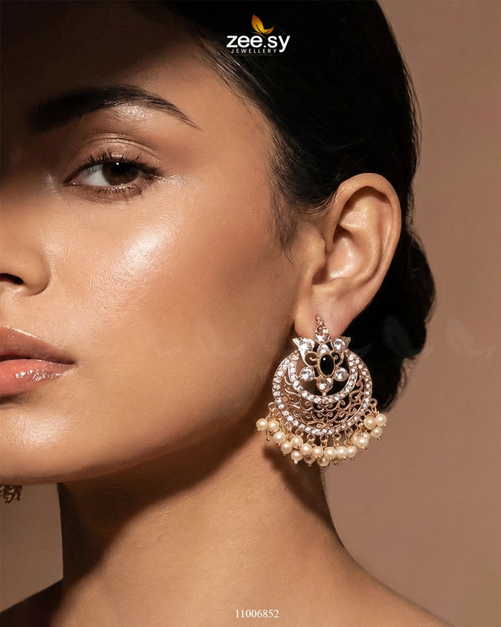 Exclusive Sheesh Gul Stud Earrings Earrings - Zeesy Jewellery Pakistan | Premium Artificial & Imitation Jewellery