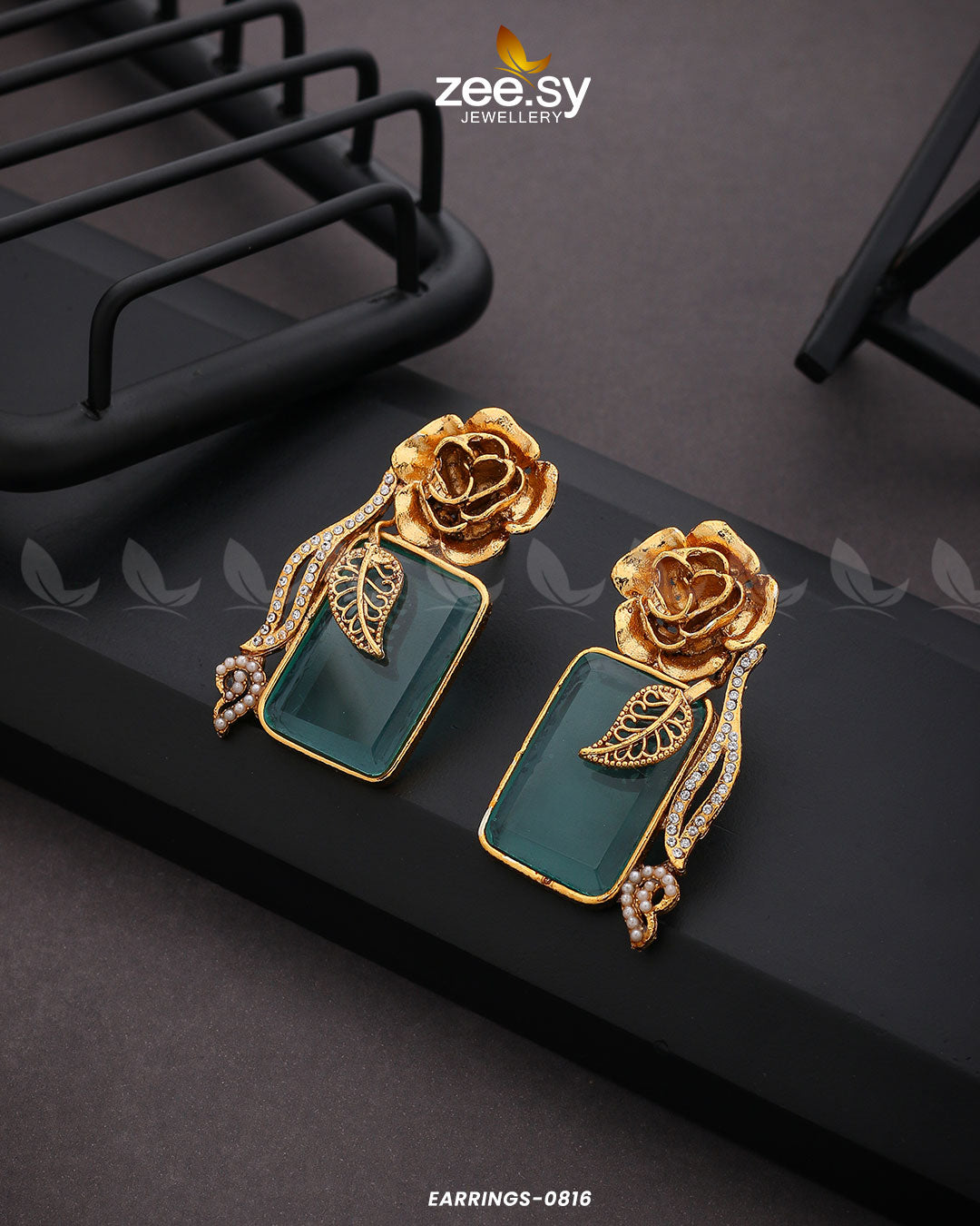 EARRINGS-0816-green